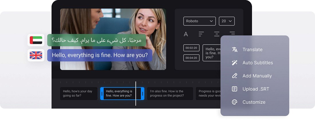 Translate Arabic Video to English