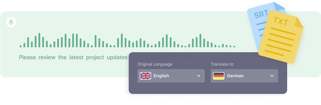 Translate English Audio to German
