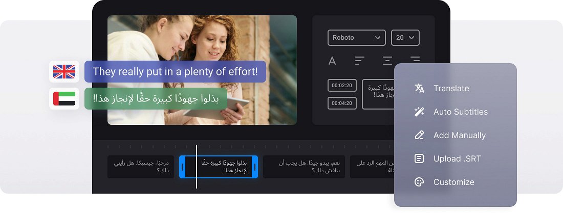 Translate English Video to Arabic