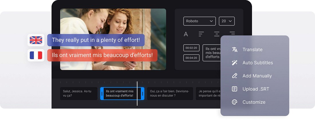 Translate English Video to French