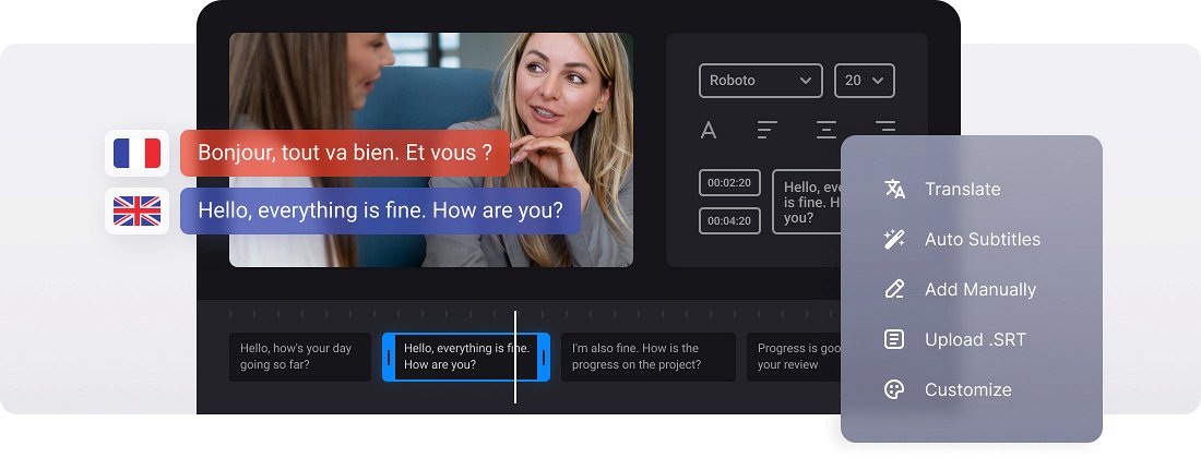 Translate French Video to English