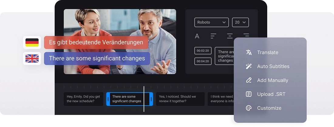 Translate German Video to English