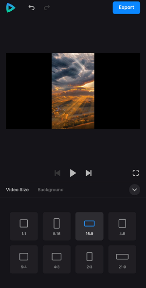 Change canvas to make YouTube video on phone
