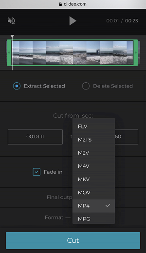 Change Vimeo video format before downloading on iPhone