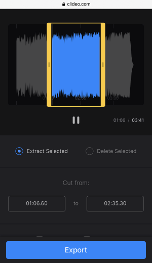Trim audio to make custom ringtone on Android