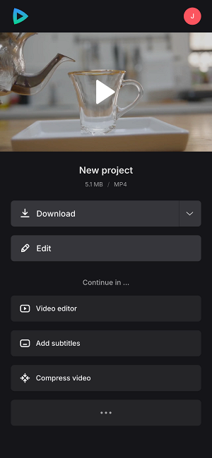 Save slow motion video to iPhone