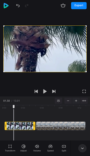 Stitch two videos together