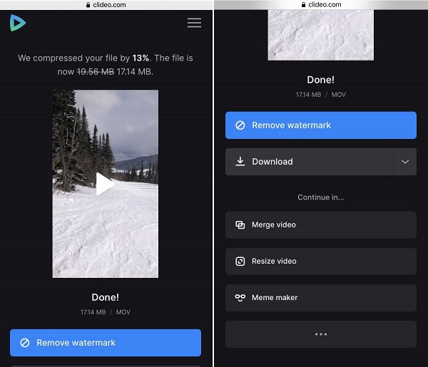 Download large video to send on WhatsApp
