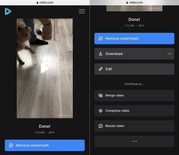Download reversed Snapchat video
