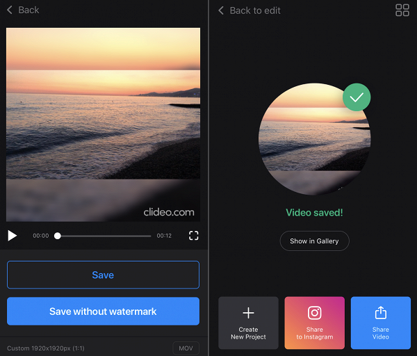 Download video from Crop App
