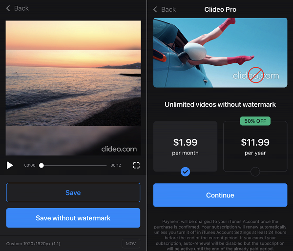 Download video from Instagram resize app