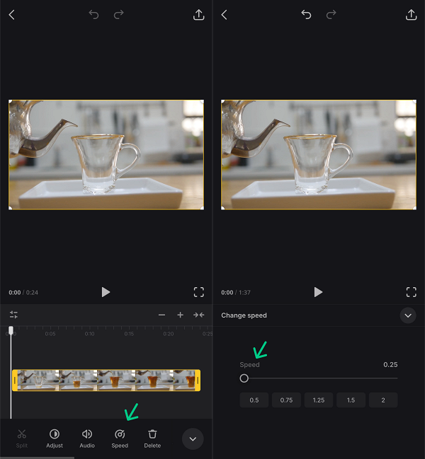 Turn video into slow motion on iPhone