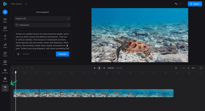 Add AI voice to video
