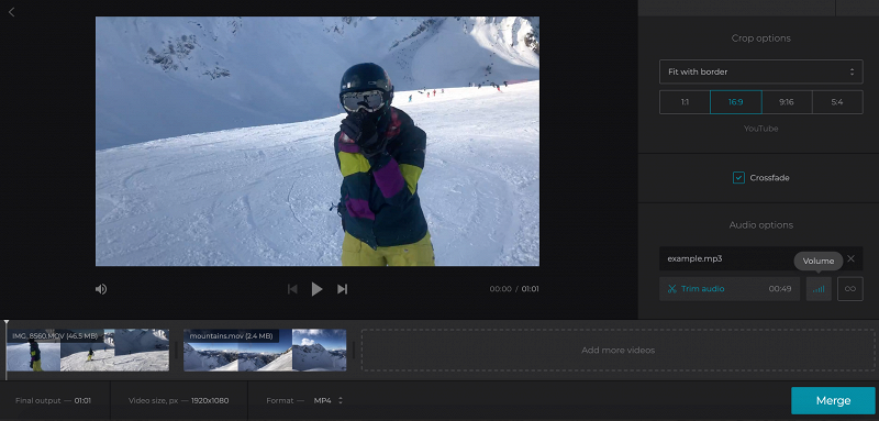 Add a song to the merged video