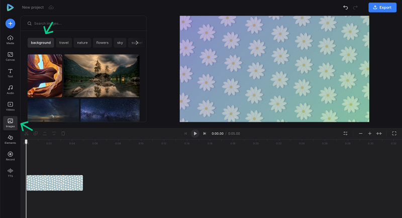 Find video background image Add background image to video