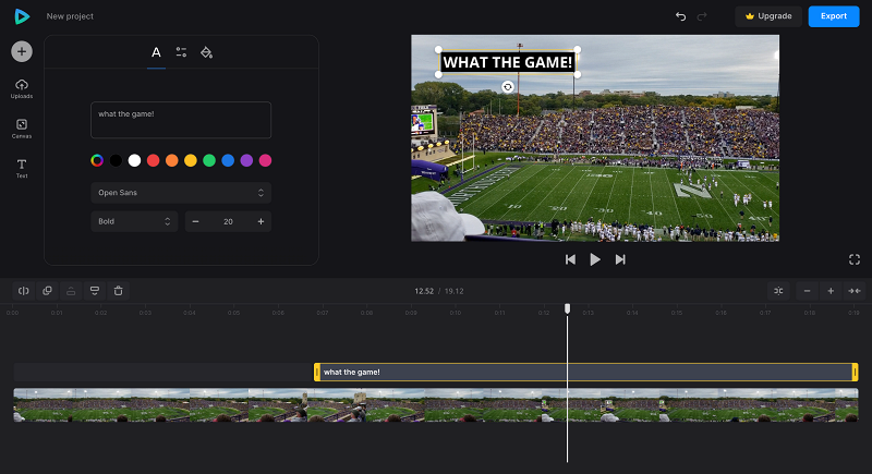 Add captions to Twitter video