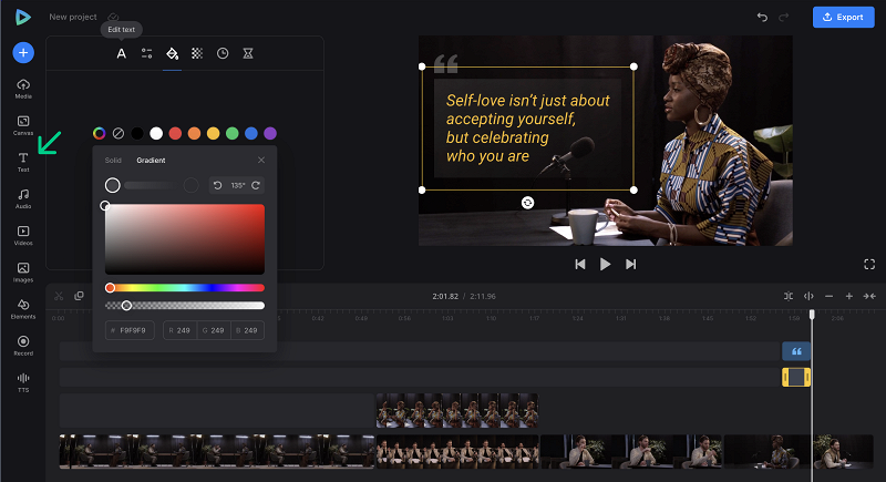 Add text to a vodcast Add captions to video podcast