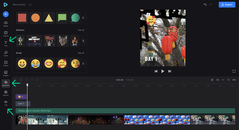 Add stickers to image video