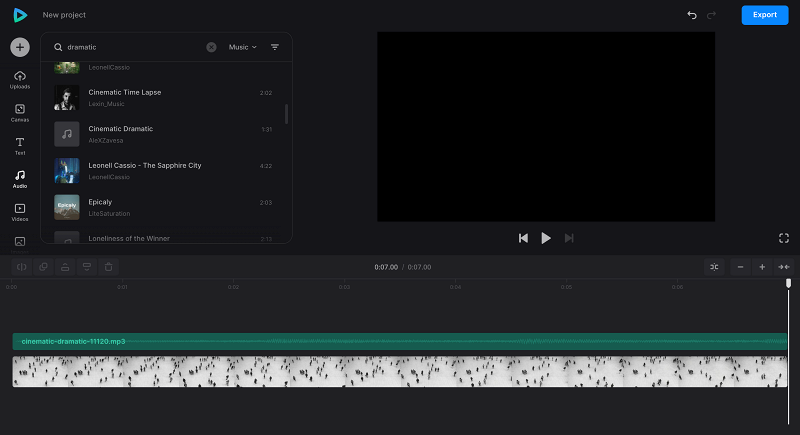 Add music to edit audio