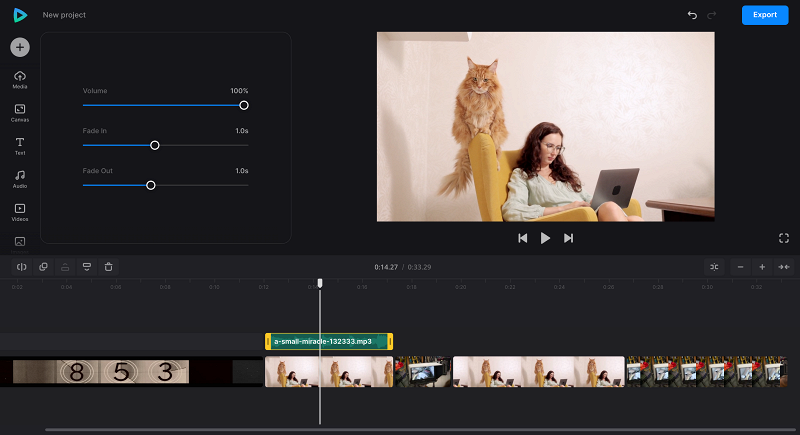 Add music to movie review video