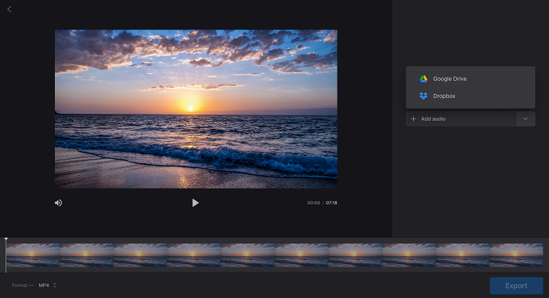Add music to video to lower the volume