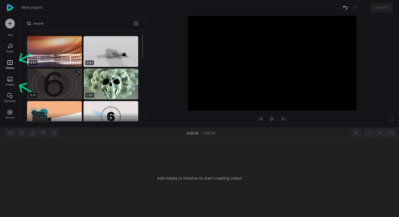Add stock videos in movie review