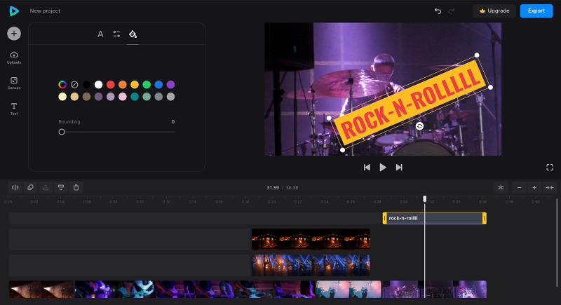 Add text to fan edit video