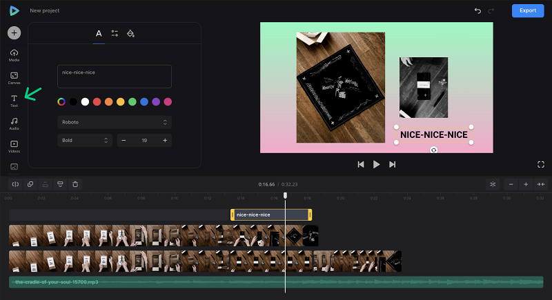 Add text to unboxing videos