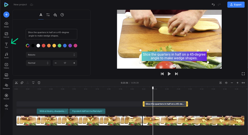 Add captions to video with text to speech Add text to video with tts