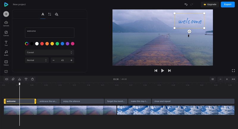 Add text to YouTube video or Shorts
