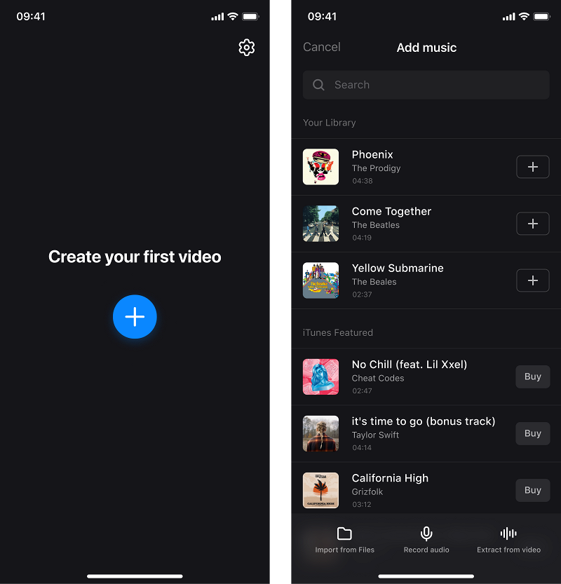 Add video to voice over app on iPhone