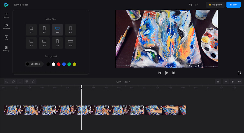 Adjust canvas size for speedart video