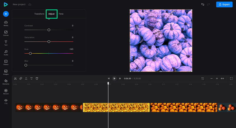 Change hue in animated file Adjust hue in Halloween GIF
