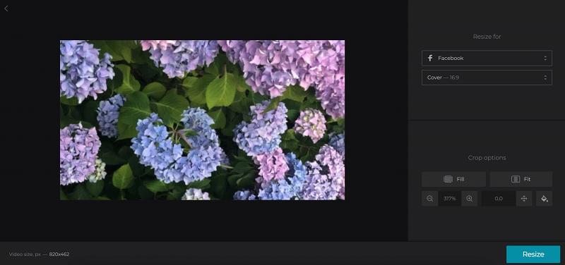 Edit photo to fit Facebook cover