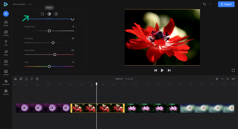 Adjust picture video with music