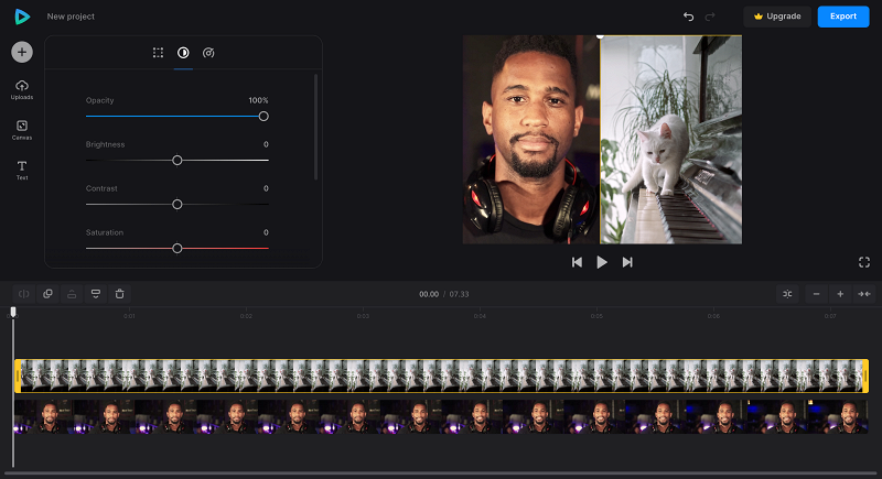 Adjust reaction video settings