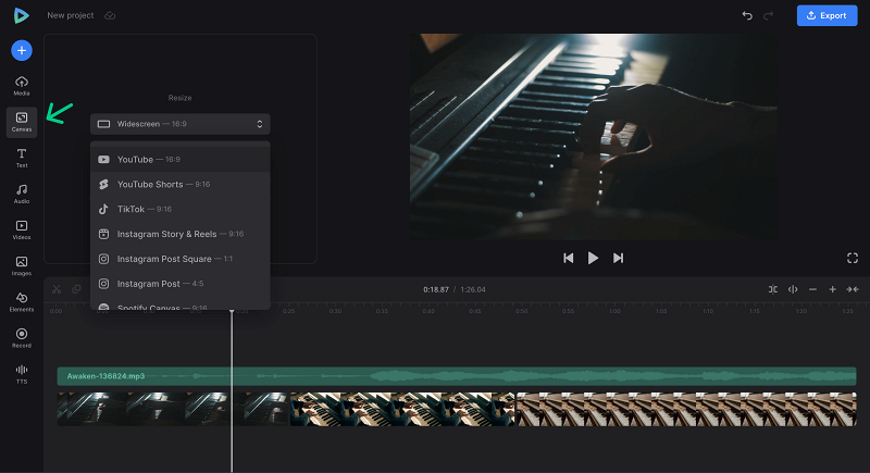 Adjust song for YouTube Adjust video with song for YouTube