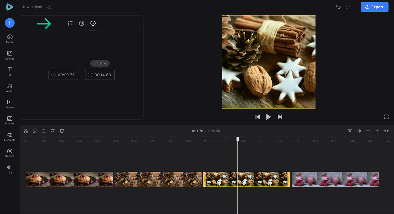 Change duration of video made from photos
