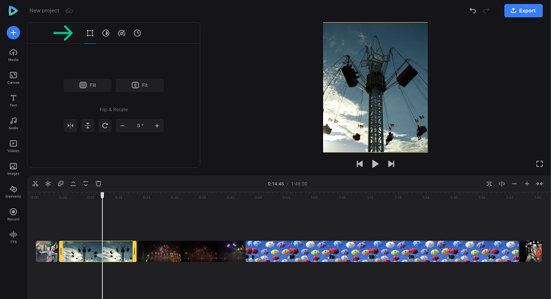 Adjust video from images