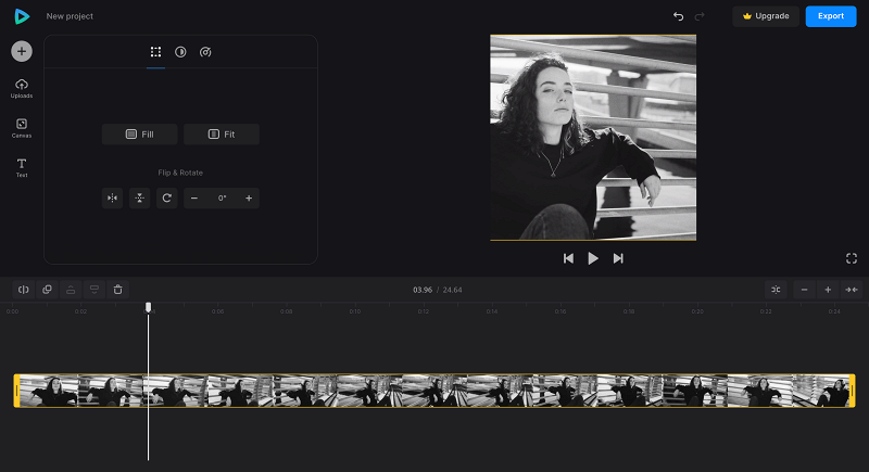 Change settings in video editor Adjust video proportions in video editor