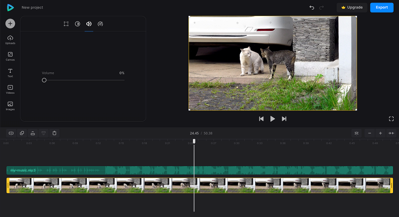 Change video settings Adjust video settings in a clip with background music