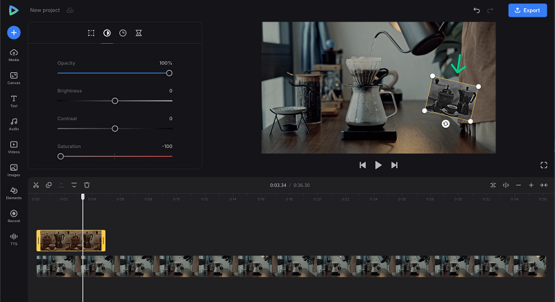 Annotate video with image