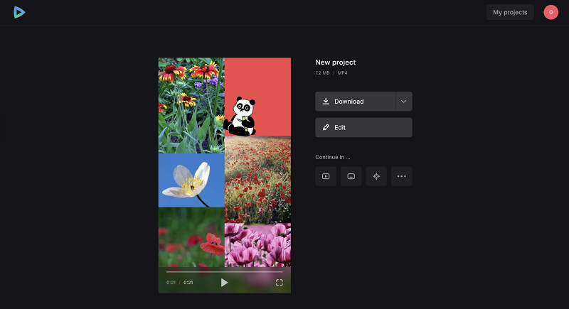 Save file with multiple videos on one screen