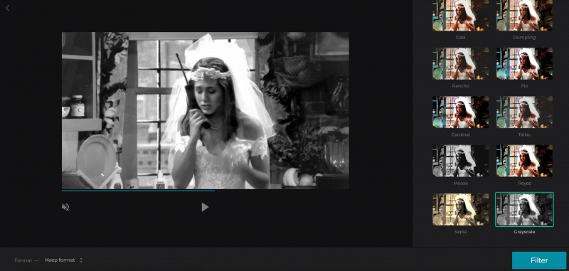 Try to add other filters to your video to choose the best one