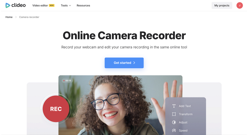 Video editor to record picture in picture video