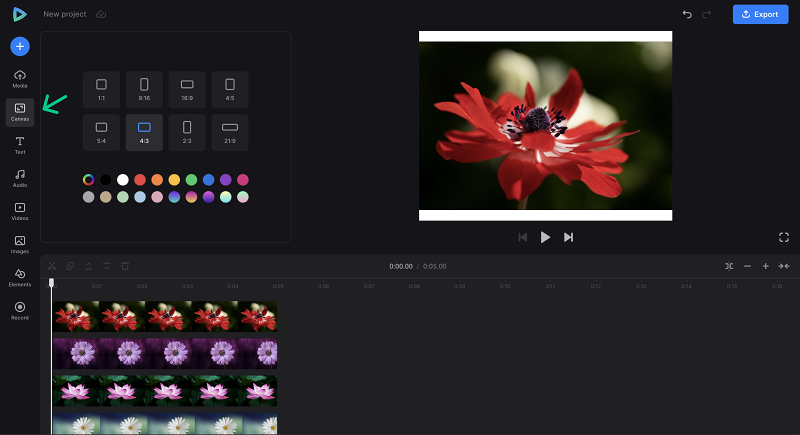 Change aspect ratio for picture video