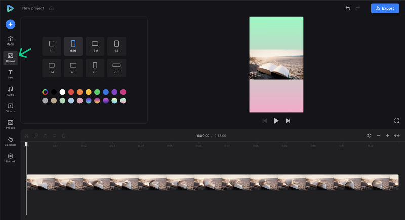 Change aspect ratio of horizontal video for Instagram
