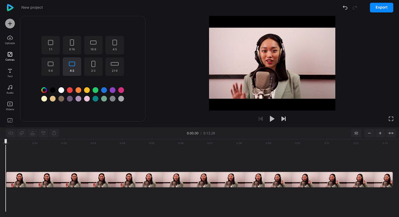 Change aspect ratio of review video