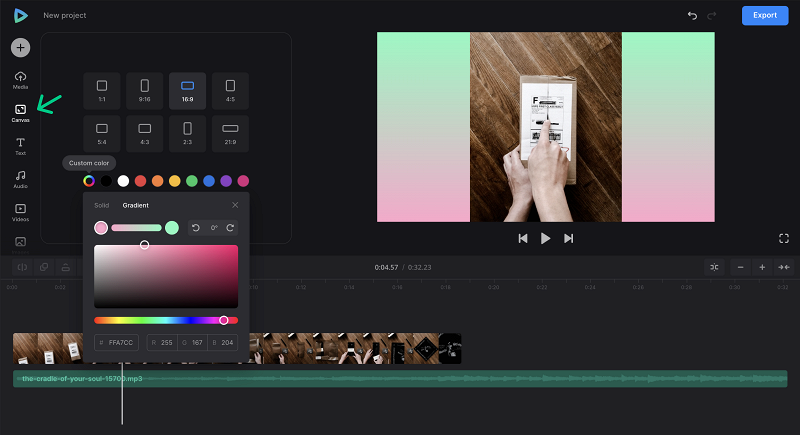 Change aspect ratio of unboxing videos
