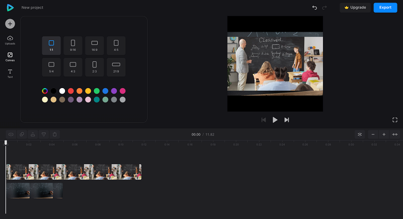 Change aspect ratio of video to add to Google Slides